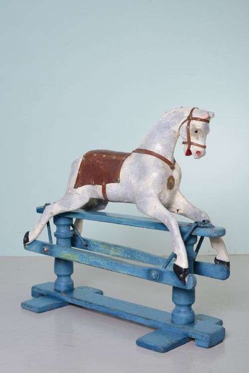 Edwardian Antique Rocking Horse by Lines London.