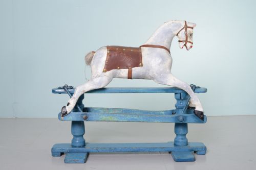 fig 1. Edwardian Antique Rocking Horse by Lines London.
