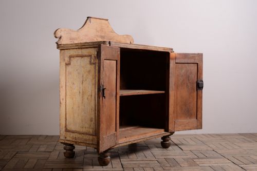 fig 2. Regency Antique Pine Cupboard in Original Paint.