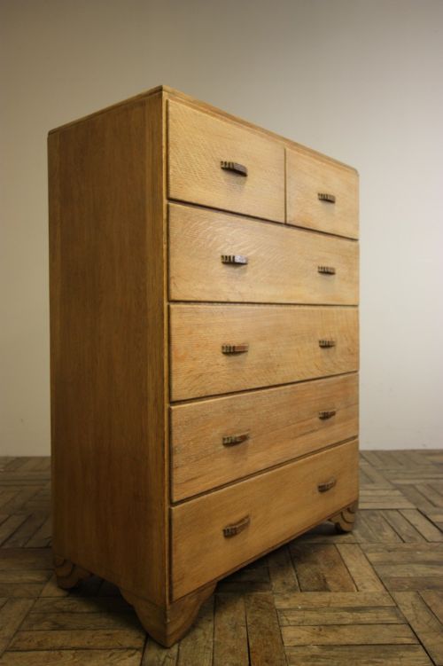 Art Deco Rowley Oak Chest of Drawers