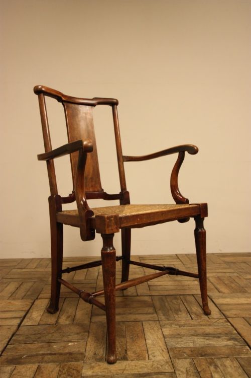 fig 1. Antique Morris & Co Tabard Armchair by Norman Shaw.