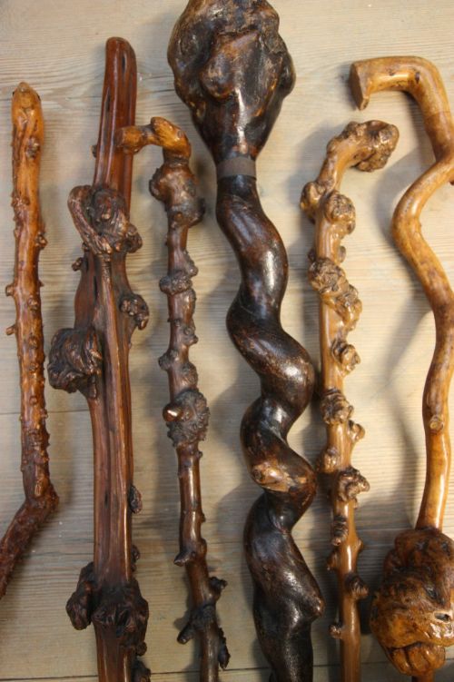 A Stonking Collection of Six Antique Walking Sticks