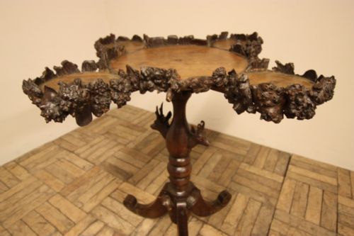 19th Century Black Forest Antique Oak Centre Table
