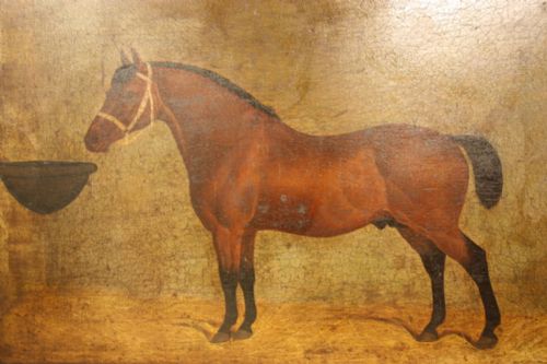 Superb Early 19th Century Antique Horse Oil Painting
