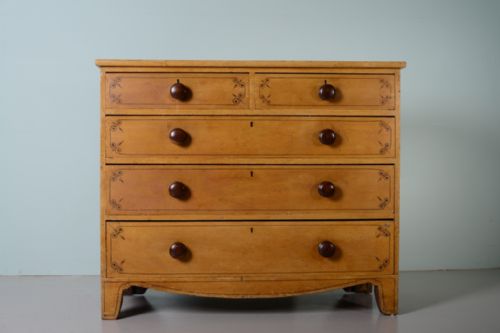 Georgian Antique Painted Pine Chest of Drawers