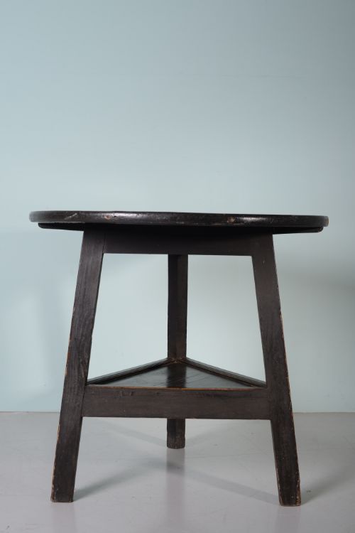 Honest Painted Pine Antique Cricket Table