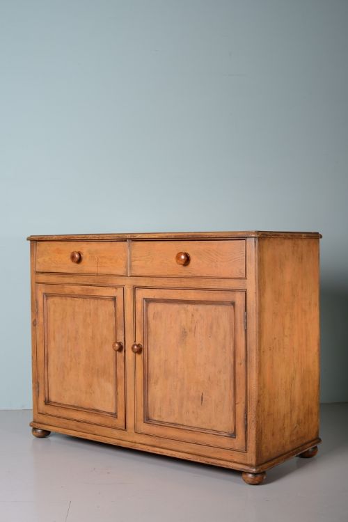 fig 1. Early 19th Century Original Painted Pine Cupboard