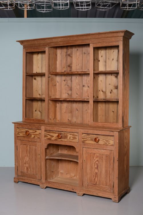 English 19th Century Antique Pine Dresser.