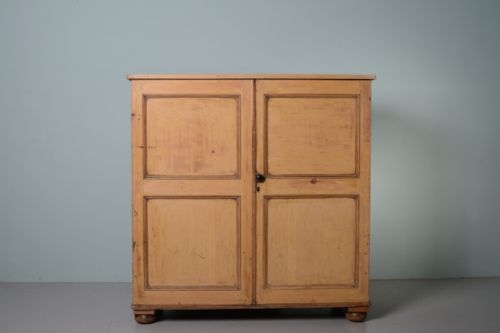 fig 1. Regency English Painted Pine Cupboard