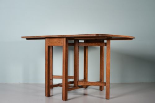 fig 1. Heals Antique Oak Drop Leaf Dining Table