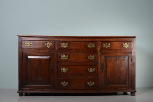 fig 1. Georgian Antique Oak Dresser with Wonderful Patina