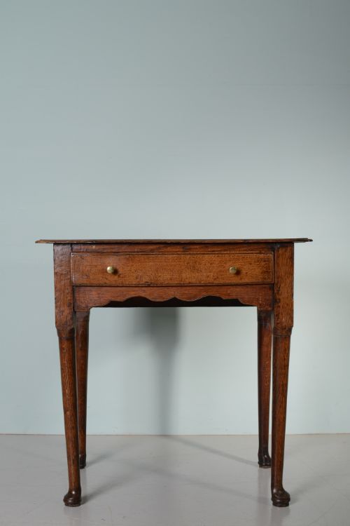 fig 1. Georgian Period Oak Antique Low boy Side Table