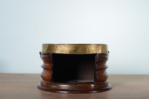 Georgian Antique Mahogany & Brass Foot Warmer