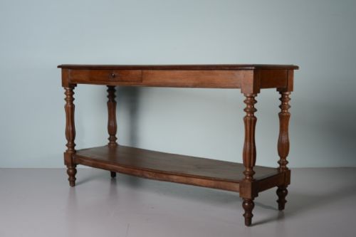 19th Century Antique Oak Side Server Table