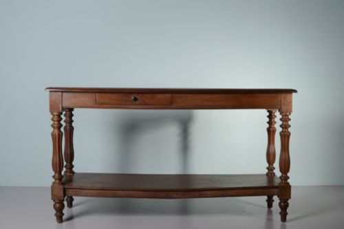 fig 1. 19th Century Antique Oak Side Server Table