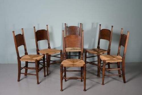 Set of Six Antique Dining Chairs by William Birch