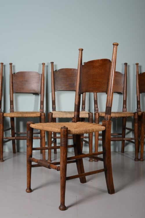 fig 1. Set of Six Antique Dining Chairs by William Birch
