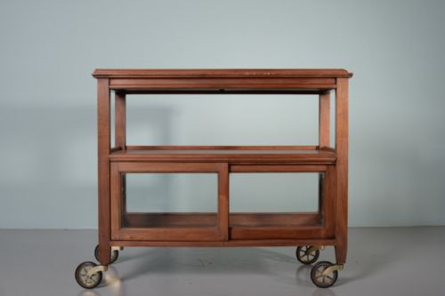 fig 1. Edwardian Antique Mahogany Cake Trolley