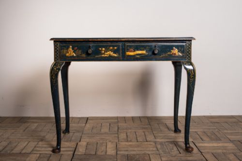 English Antique Chinoiserie Desk. Probably by Gillows.