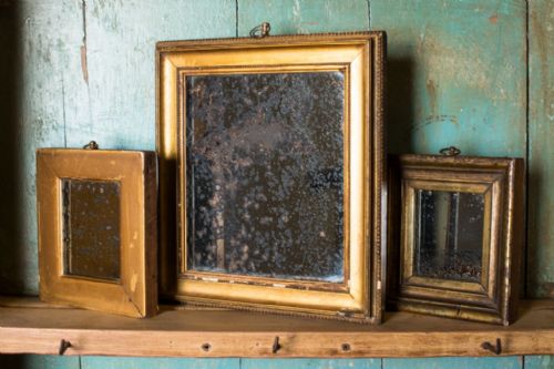 fig 1. Collection of English Antique Gilt Mirrors