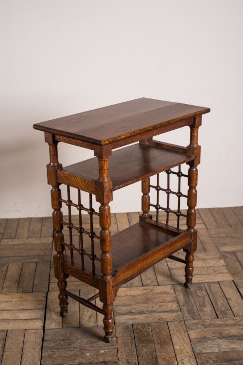 fig 1. Liberty's of London Antique Oak Library Table