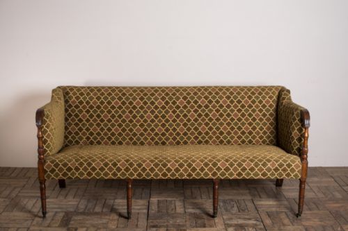 fig 1. Georgian Antique Mahogany Sofa