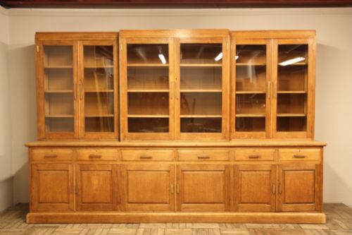 Impressive English 1920'S Oak Bookcase
