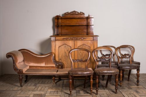 Extremely Rare Irish Antique Campaign Furniture