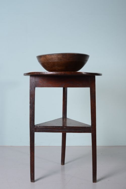 18th Century Antique Elm Cricket Table