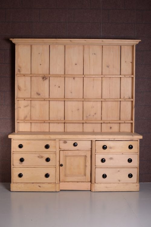 19th Century Antique Pine Kitchen Dresser from Callow Hall
