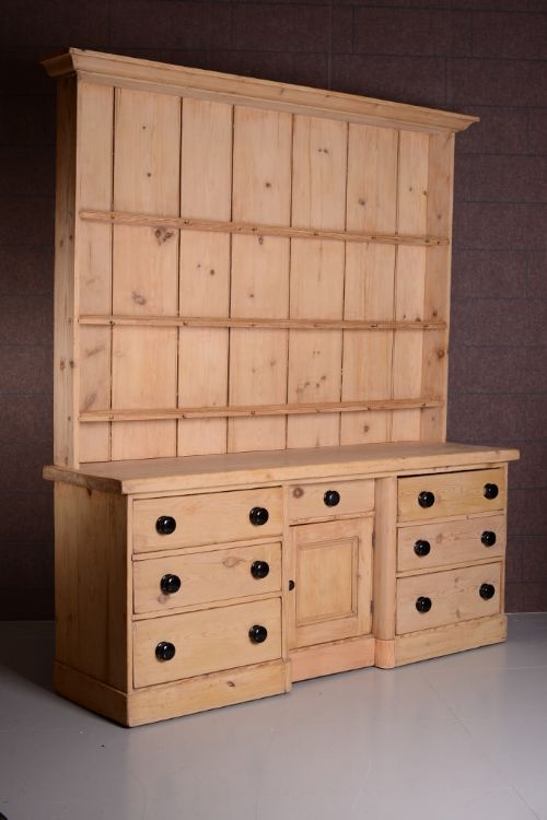 fig 1. 19th Century Antique Pine Kitchen Dresser from Callow Hall
