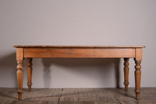 fig 1. 19th Century Antique Pine Dining Table