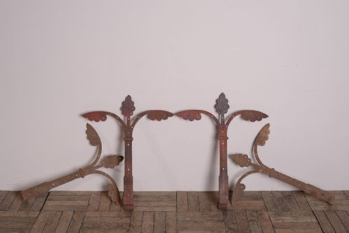 Set of Four 19th Century Antique Wrought Iron Door Hinges