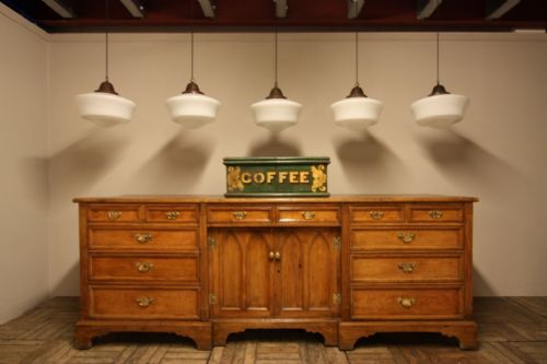 Fabulous Large English Antique Pine Dresser Base