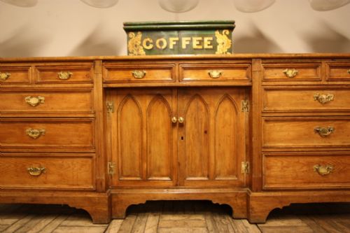 fig 1. Fabulous Large English Antique Pine Dresser Base