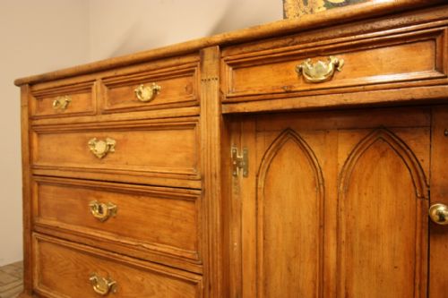 fig 2. Fabulous Large English Antique Pine Dresser Base
