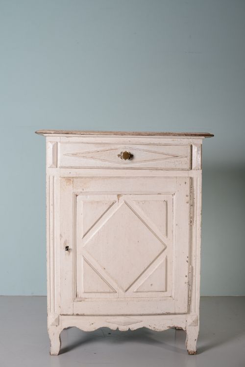 fig 1. French 19th Century Antique Oak Cupboard