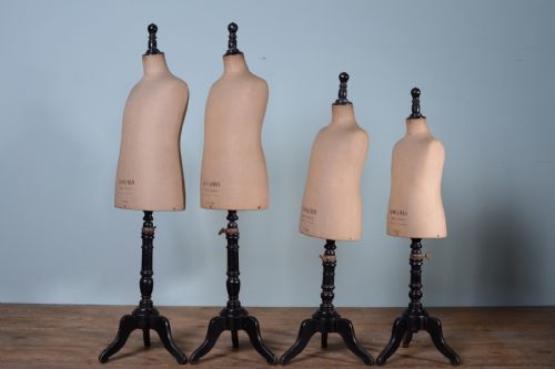 Rare Set of Antique Stockman Childs Tailors Dummies.