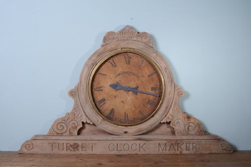 Massive Working Antique Turret Clock Advert.