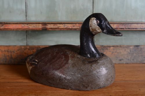 Original Edwardian Antique Decoy Goose.