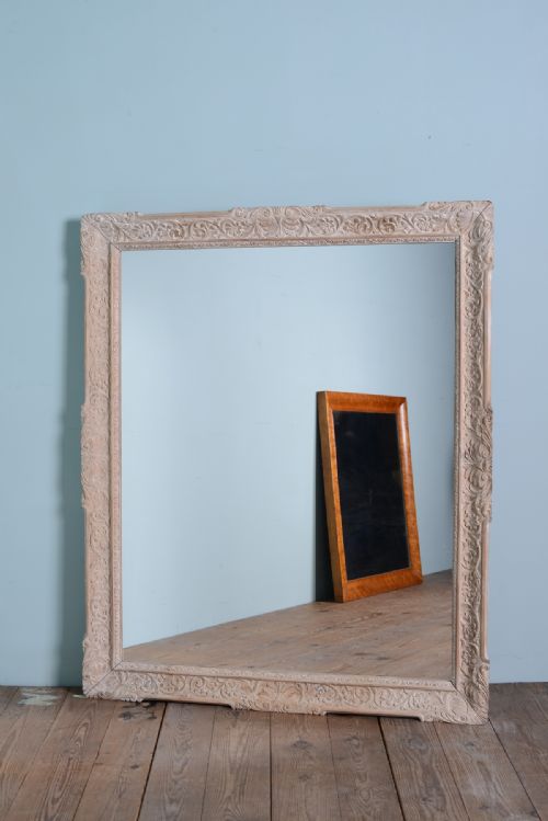 Beautiful 19th Century Antique Pine & Gesso Mirror.