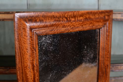 Fabulous Solid Satinwood Antique Mirror.