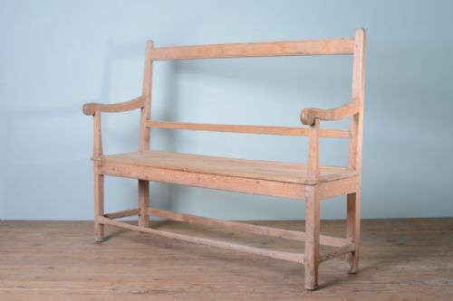 Regency Simple Pine Antique Seat