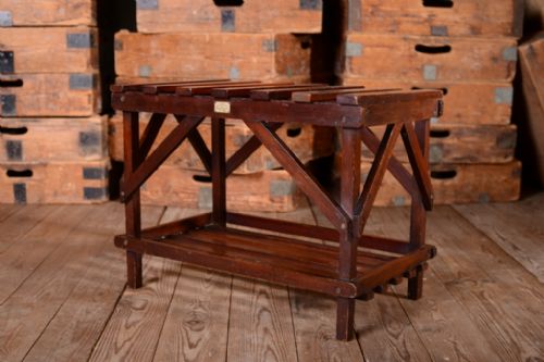 Edwardian Antique Mahogany Luggage Stand.