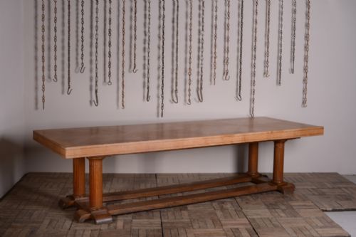 Large Oak Waring & Gillows Dining Table.