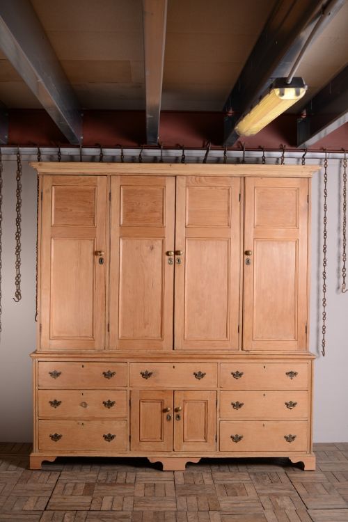 19th Century Antique Pine Housekeepers Cupboard.