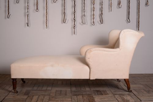 fig 1. Great Upholstered Antique Seat by Hampton's of Pall Mall.