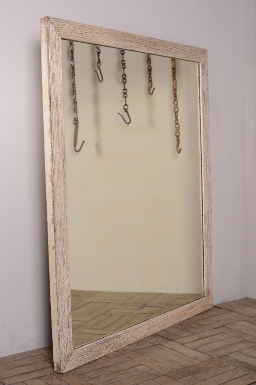 William IV Antique Reeded Mirror in Period Paint