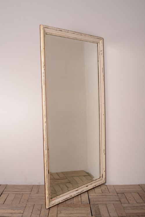 fig 1. 19th Century English Antique Mirror in Original Paint