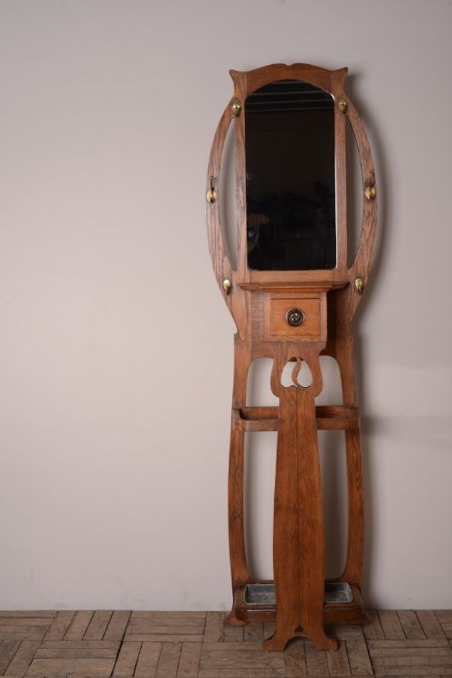 fig 1. Antique Arts & Crafts Hall Stand